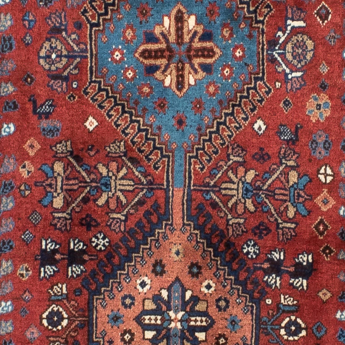 Runner Persisk matta - Nomadic - 370 x 84 cm - mörkröd