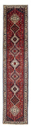 Runner Persisk matta - Nomadic - 380 x 78 cm - mörkröd