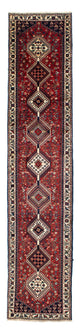 Runner Persisk matta - Nomadic - 380 x 78 cm - mörkröd