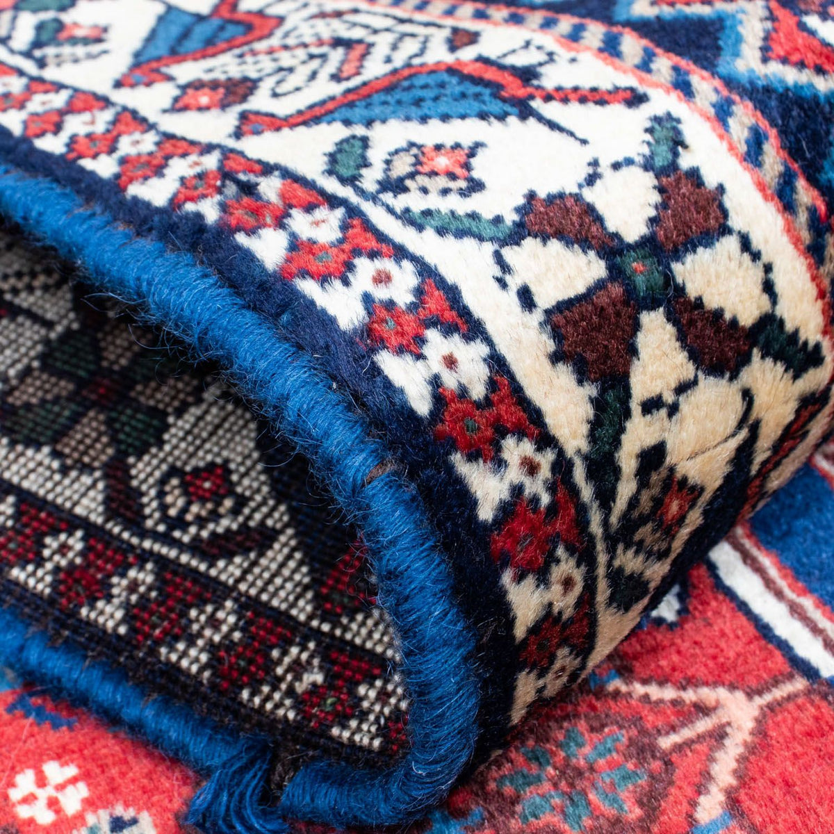 Runner Persisk matta - Nomadic - 380 x 78 cm - mörkröd