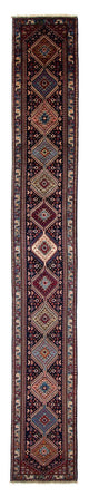 Runner Persisk matta - Nomadic - 580 x 83 cm - mörkblå