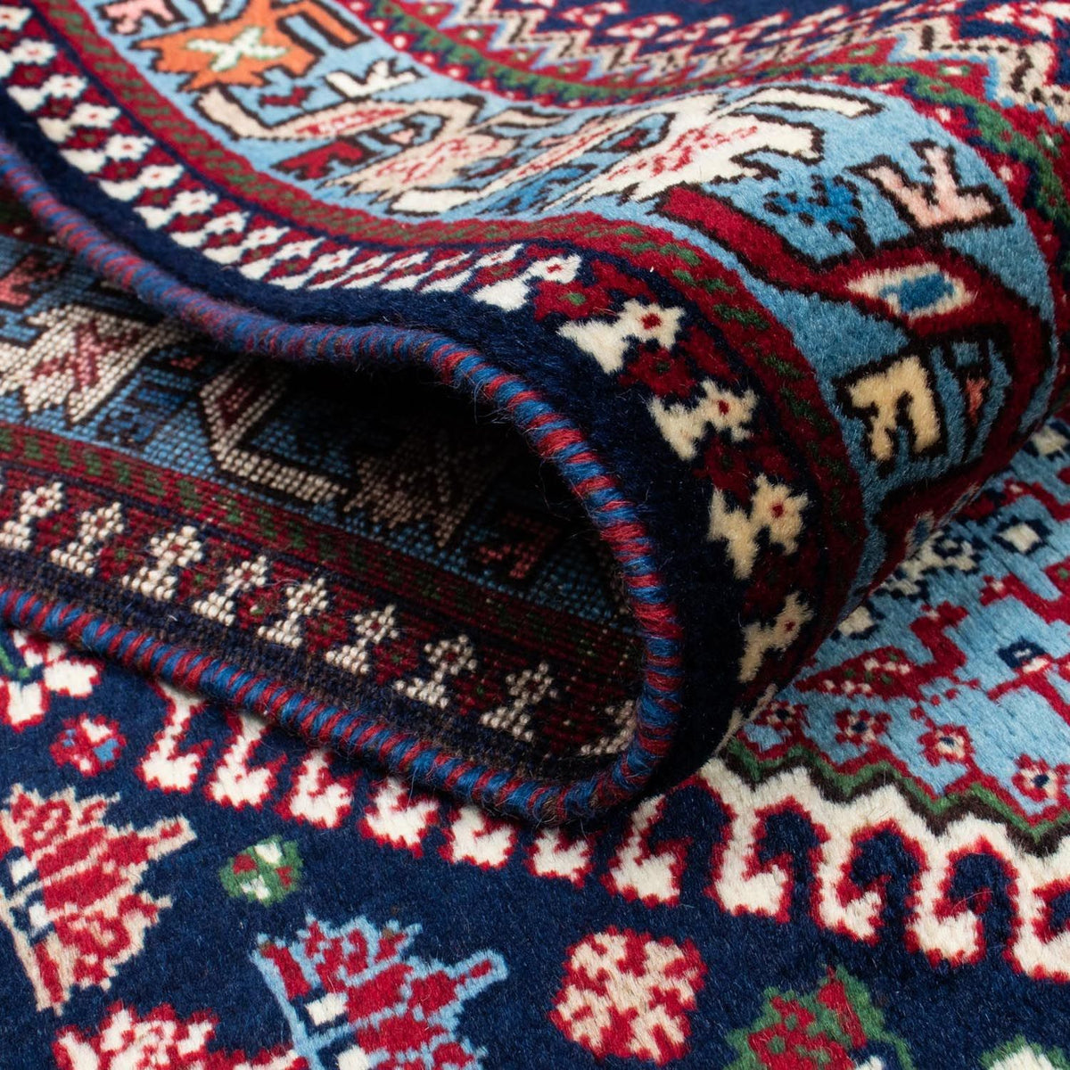 Runner Persisk matta - Nomadic - 580 x 83 cm - mörkblå