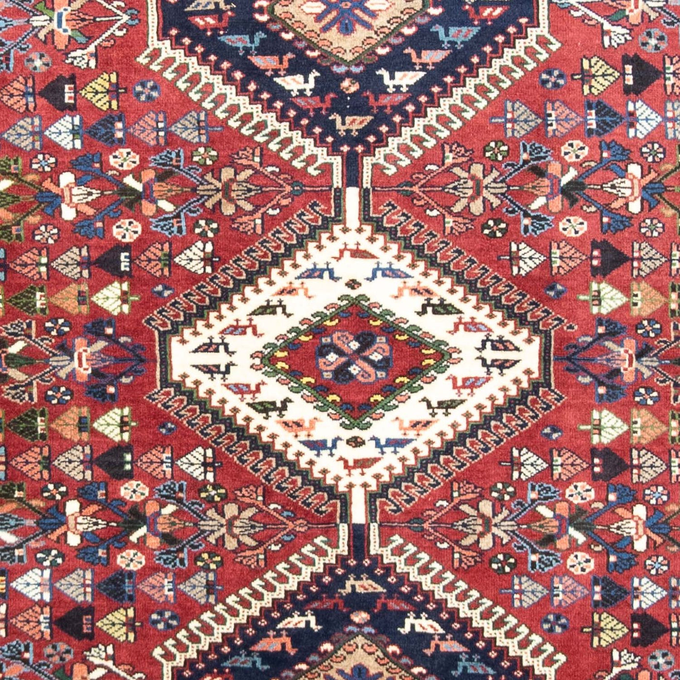 Persisk matta - Nomadic - 217 x 130 cm - mörkröd