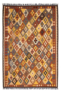 Kelim Carpet - Splash - 290 x 203 cm - flerfärgad