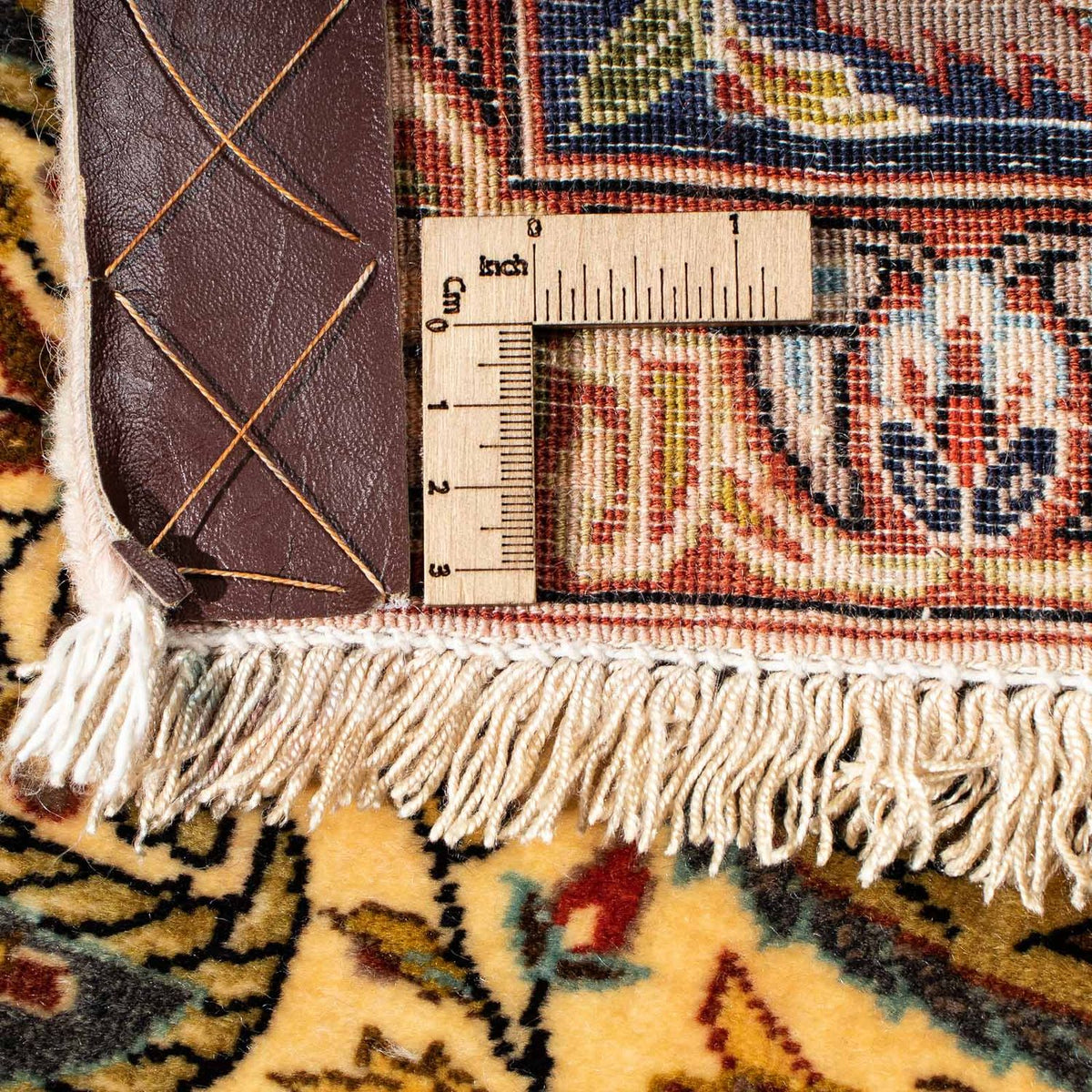 Silk Carpet - Ghom Silk - Premium - 195 x 135 cm - ljusbeige