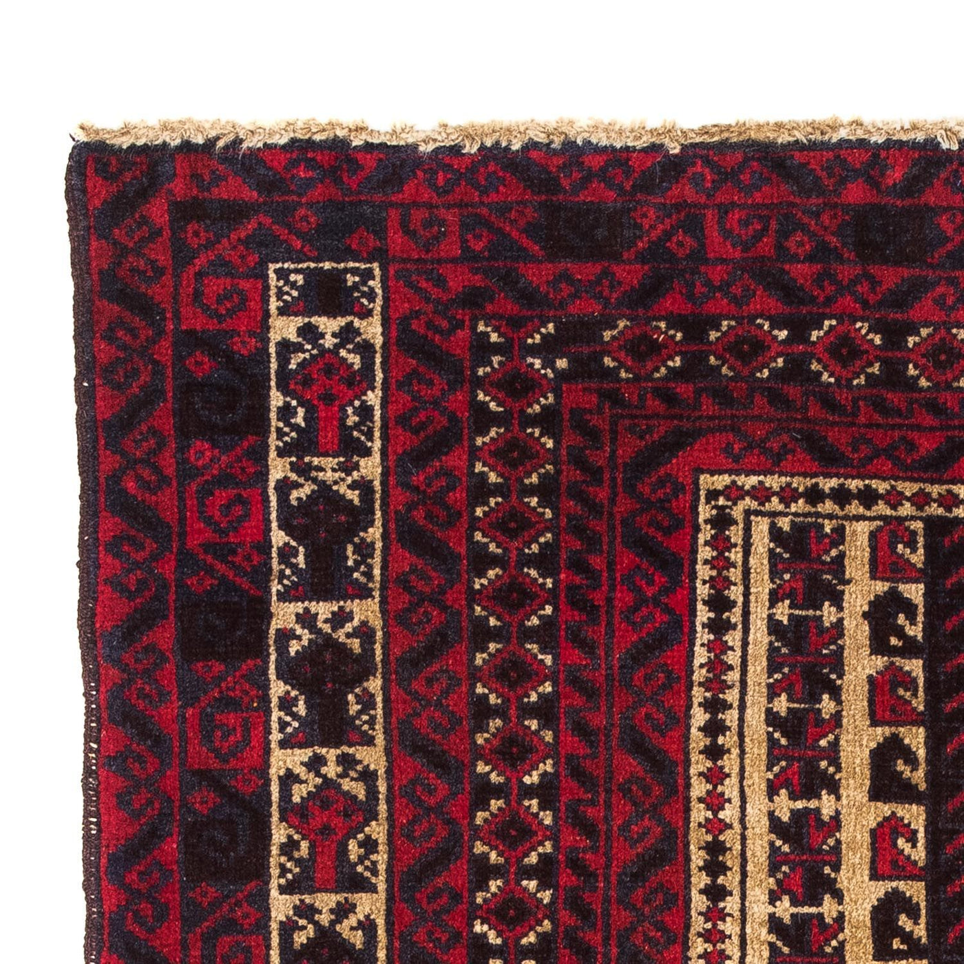 Baluch-matta - 130 x 82 cm - mörkröd