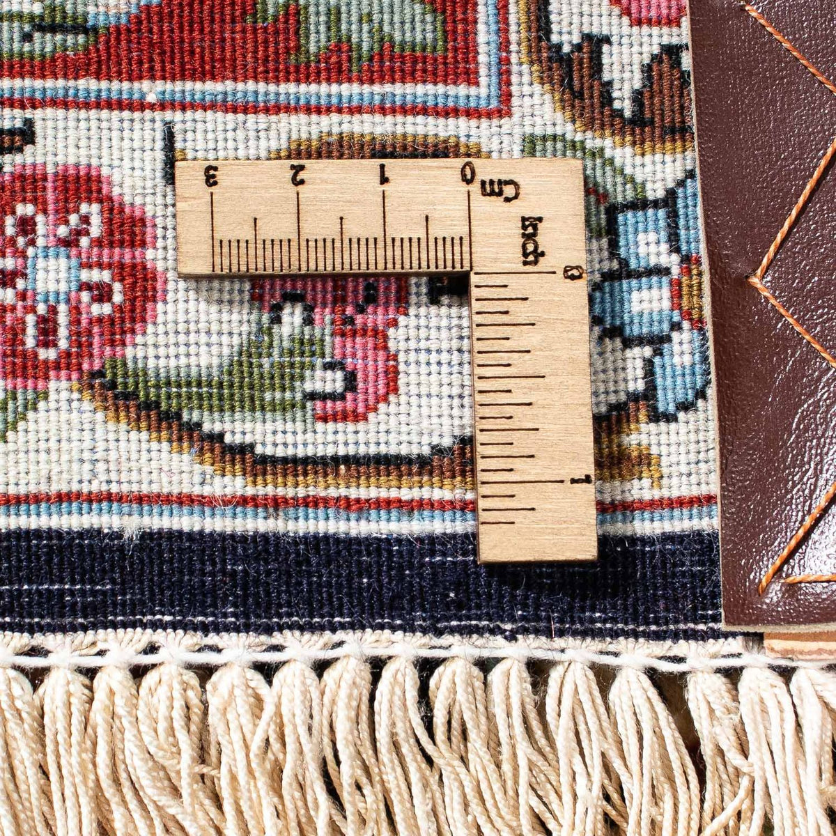 Persisk matta - Ghom - 213 x 141 cm - mörkblå