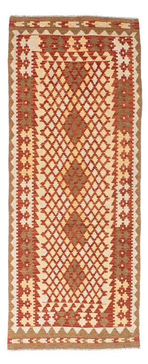Runner Kelim Carpet - orientalisk matta - 197 x 79 cm - beige