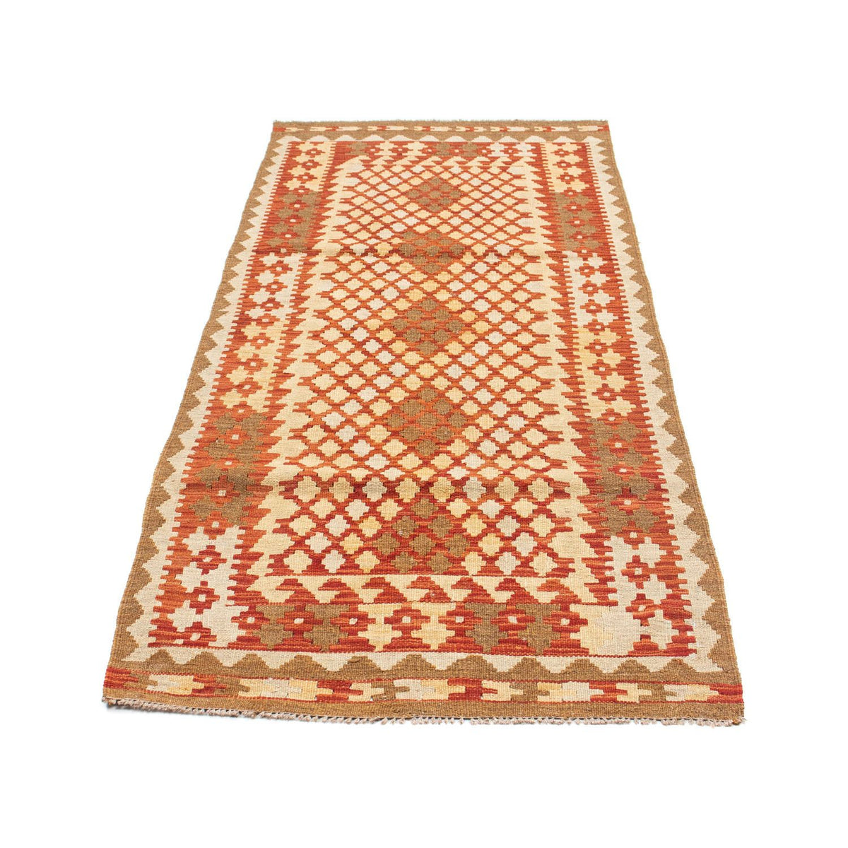 Runner Kelim Carpet - orientalisk matta - 197 x 79 cm - beige
