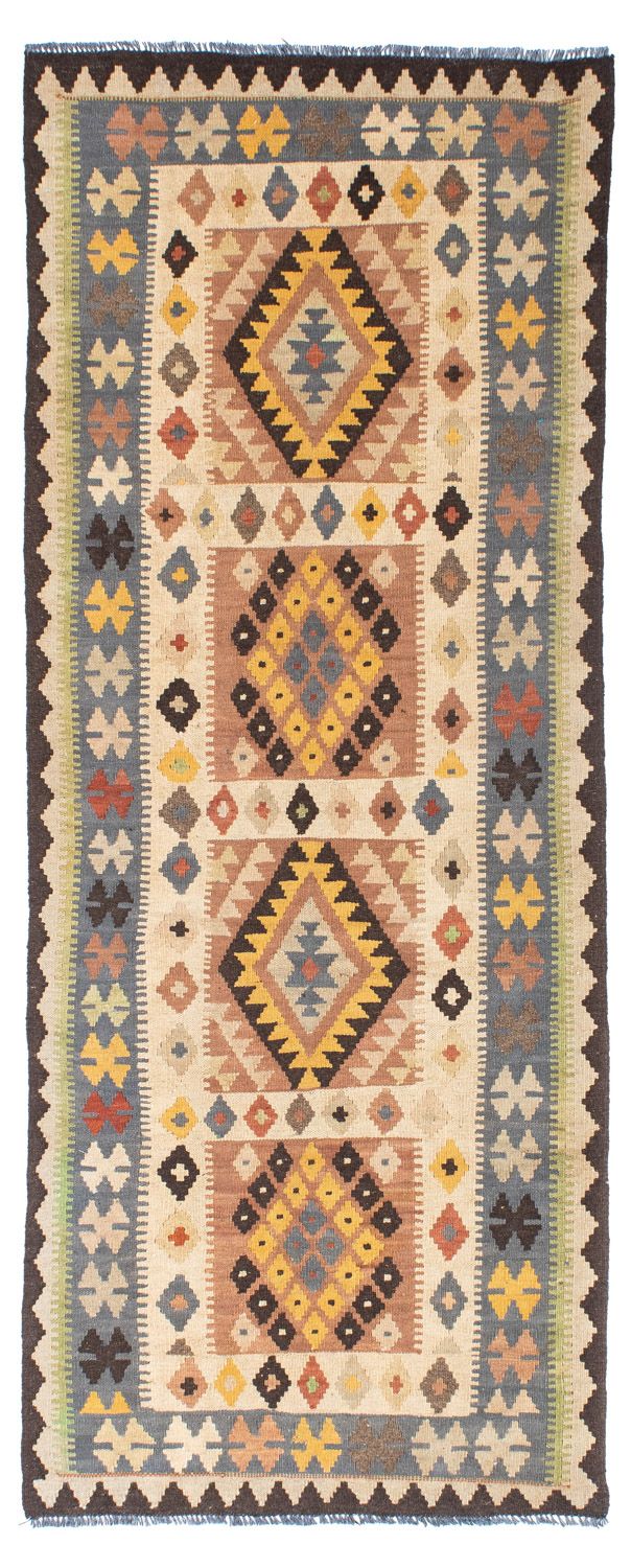 Runner Kelim Carpet - orientalisk matta - 208 x 82 cm - beige