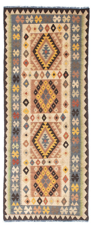 Runner Kelim Carpet - orientalisk matta - 208 x 82 cm - beige