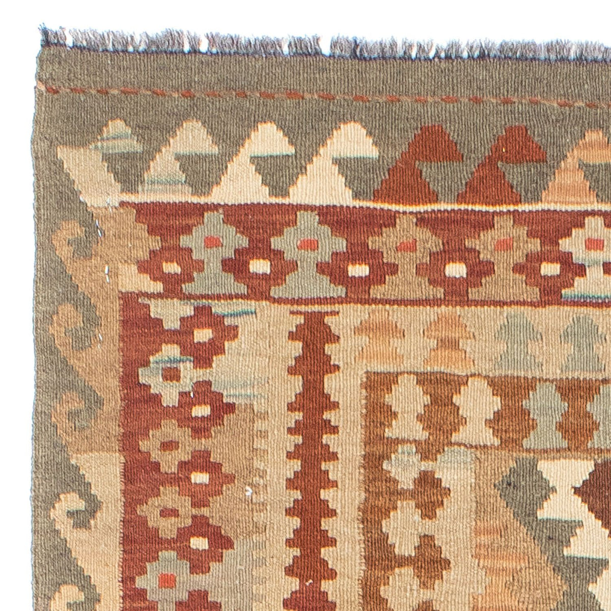 Runner Kelim Carpet - orientalisk matta - 200 x 78 cm - beige
