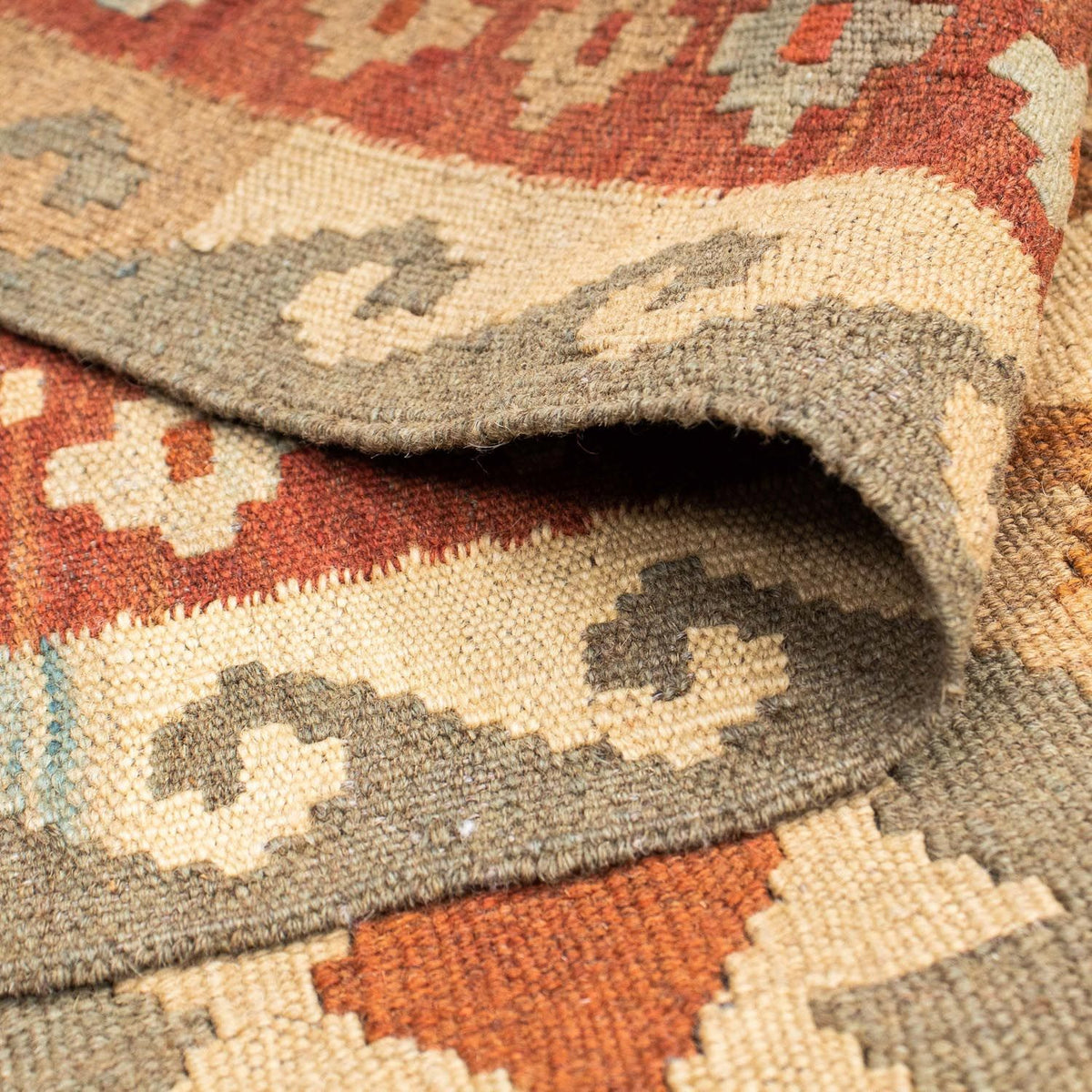 Runner Kelim Carpet - orientalisk matta - 200 x 78 cm - beige