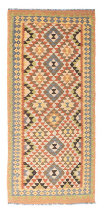 Runner Kelim Carpet - orientalisk matta - 200 x 91 cm - ljusbrun