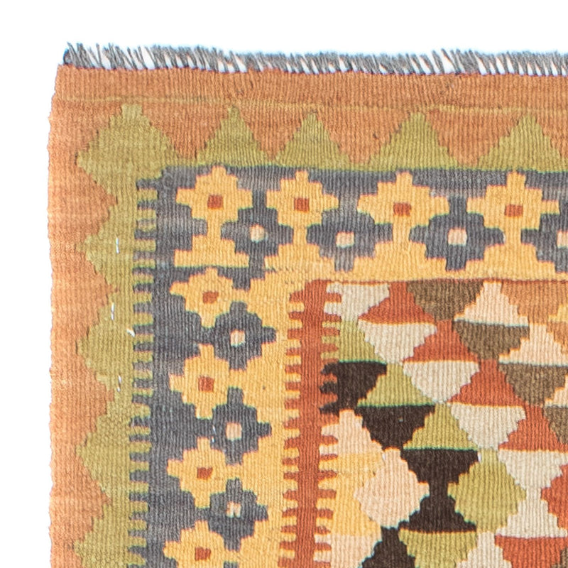 Runner Kelim Carpet - orientalisk matta - 200 x 91 cm - ljusbrun