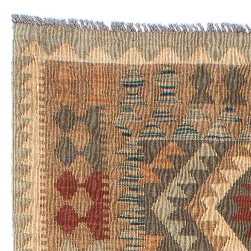 Runner Kelim Carpet - orientalisk matta - 192 x 83 cm - ljusbrun