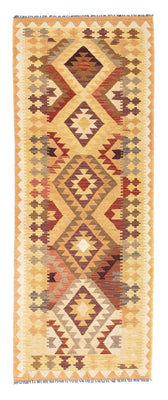 Runner Kelim Carpet - orientalisk matta - 191 x 77 cm - ljusbrun