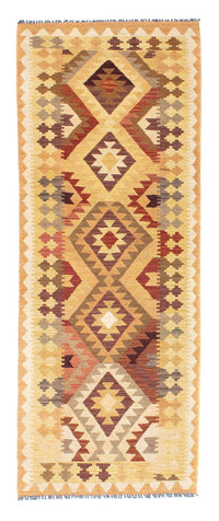 Runner Kelim Carpet - orientalisk matta - 191 x 77 cm - ljusbrun