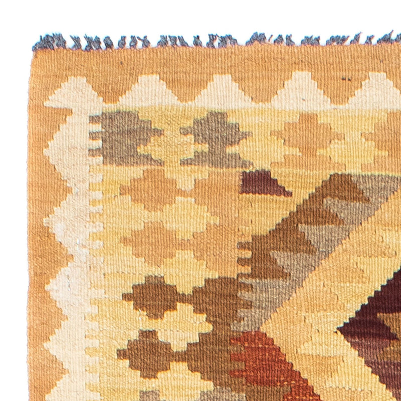 Runner Kelim Carpet - orientalisk matta - 191 x 77 cm - ljusbrun