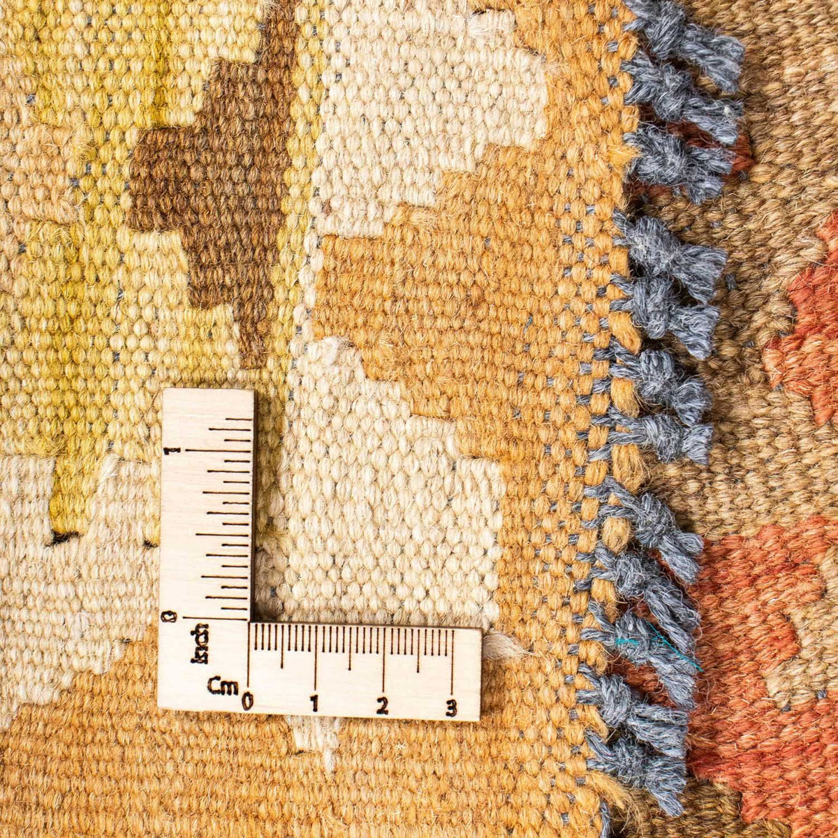 Runner Kelim Carpet - orientalisk matta - 191 x 77 cm - ljusbrun