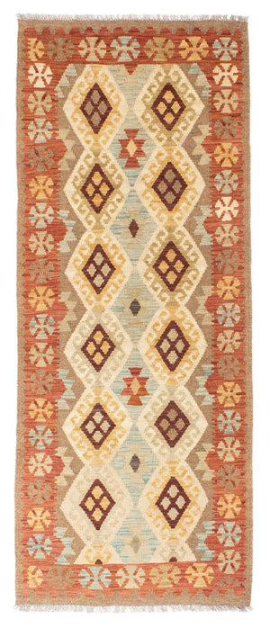 Runner Kelim Carpet - orientalisk matta - 201 x 78 cm - beige
