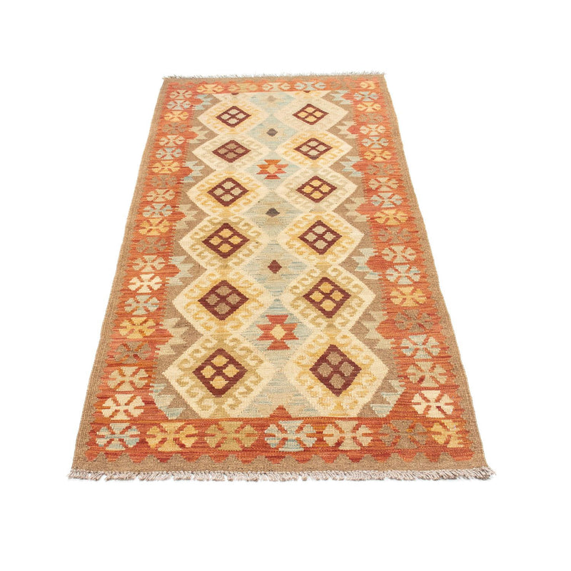 Runner Kelim Carpet - orientalisk matta - 201 x 78 cm - beige