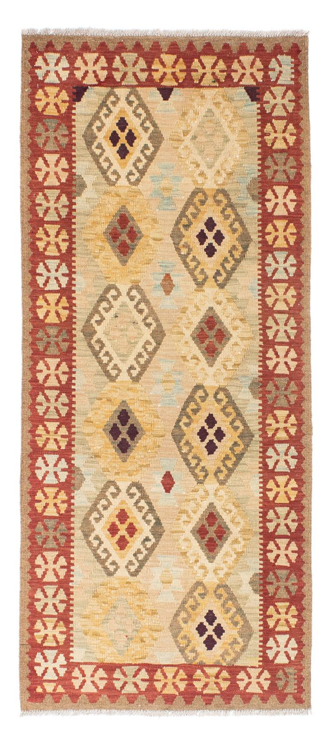 Runner Kelim Carpet - orientalisk matta - 199 x 79 cm - beige