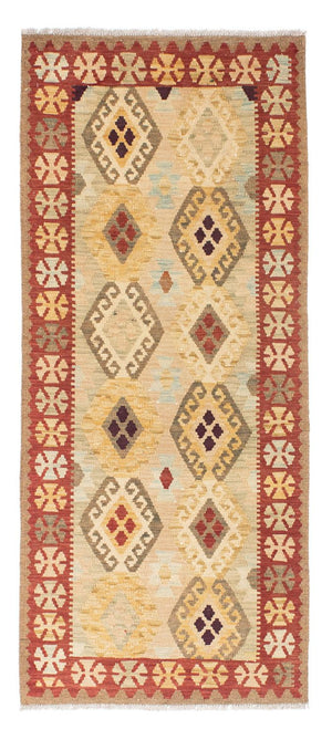 Runner Kelim Carpet - orientalisk matta - 199 x 79 cm - beige