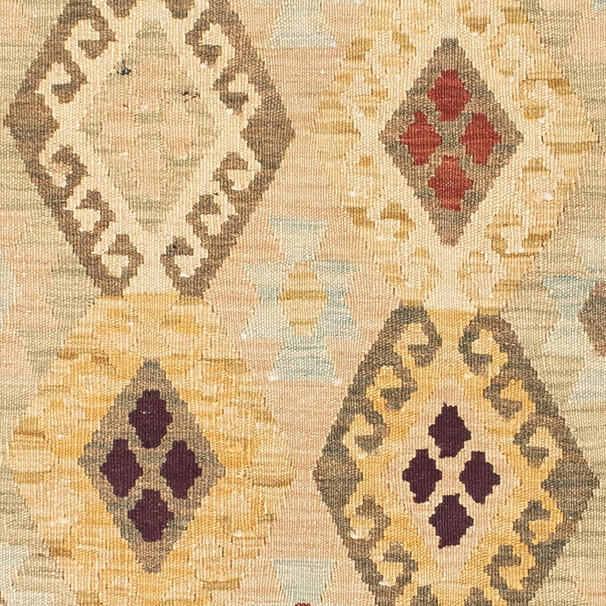 Runner Kelim Carpet - orientalisk matta - 199 x 79 cm - beige
