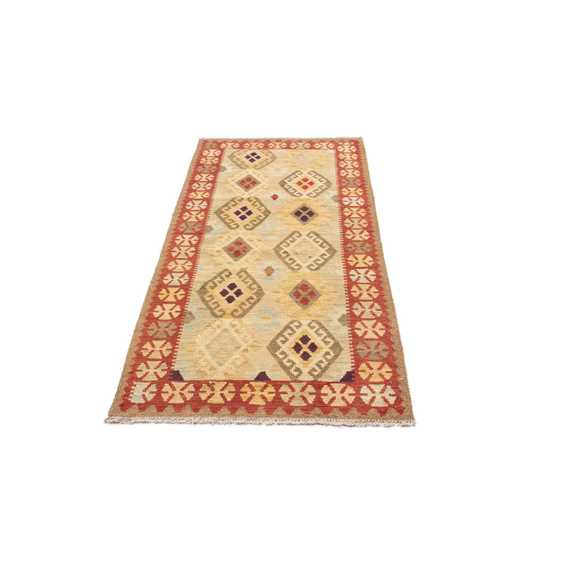 Runner Kelim Carpet - orientalisk matta - 199 x 79 cm - beige