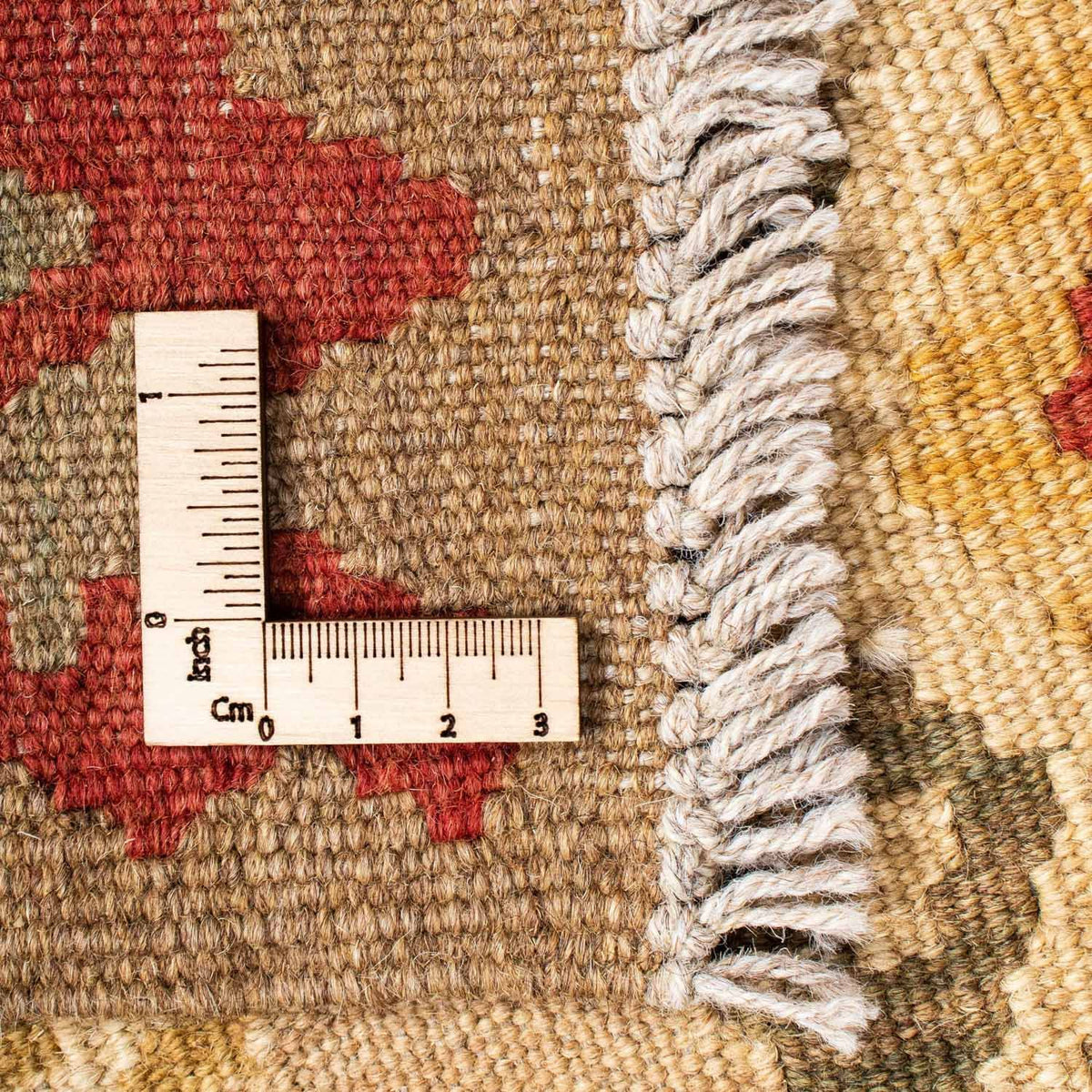 Runner Kelim Carpet - orientalisk matta - 199 x 79 cm - beige