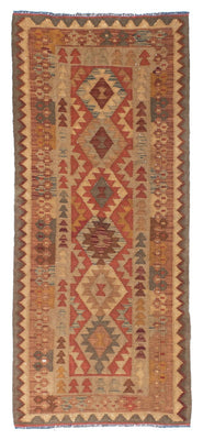 Runner Kelim Carpet - orientalisk matta - 192 x 78 cm - ljusbrun
