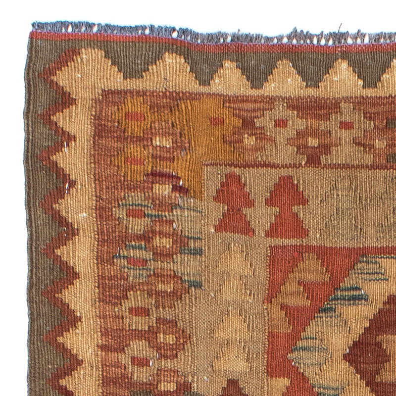 Runner Kelim Carpet - orientalisk matta - 192 x 78 cm - ljusbrun
