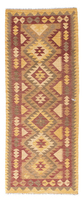Runner Kelim Carpet - orientalisk matta - 192 x 77 cm - ljusbrun