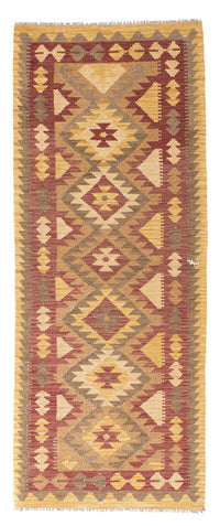 Runner Kelim Carpet - orientalisk matta - 192 x 77 cm - ljusbrun