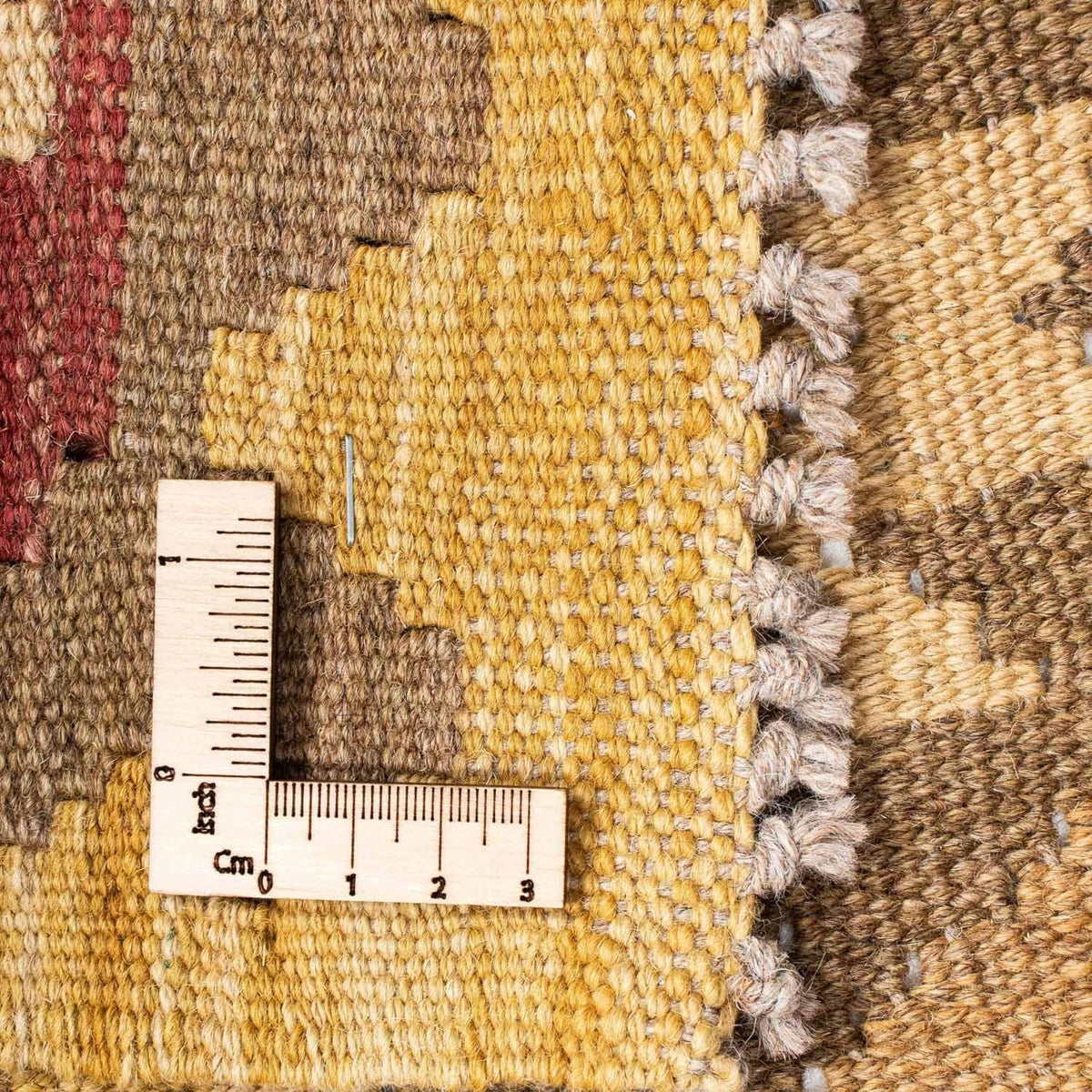 Runner Kelim Carpet - orientalisk matta - 192 x 77 cm - ljusbrun