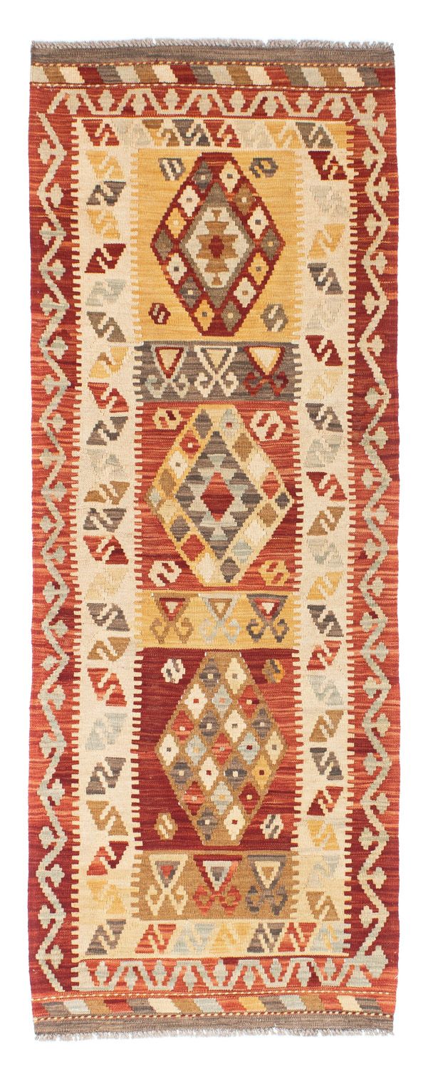 Runner Kelim Carpet - orientalisk matta - 189 x 71 cm - rost