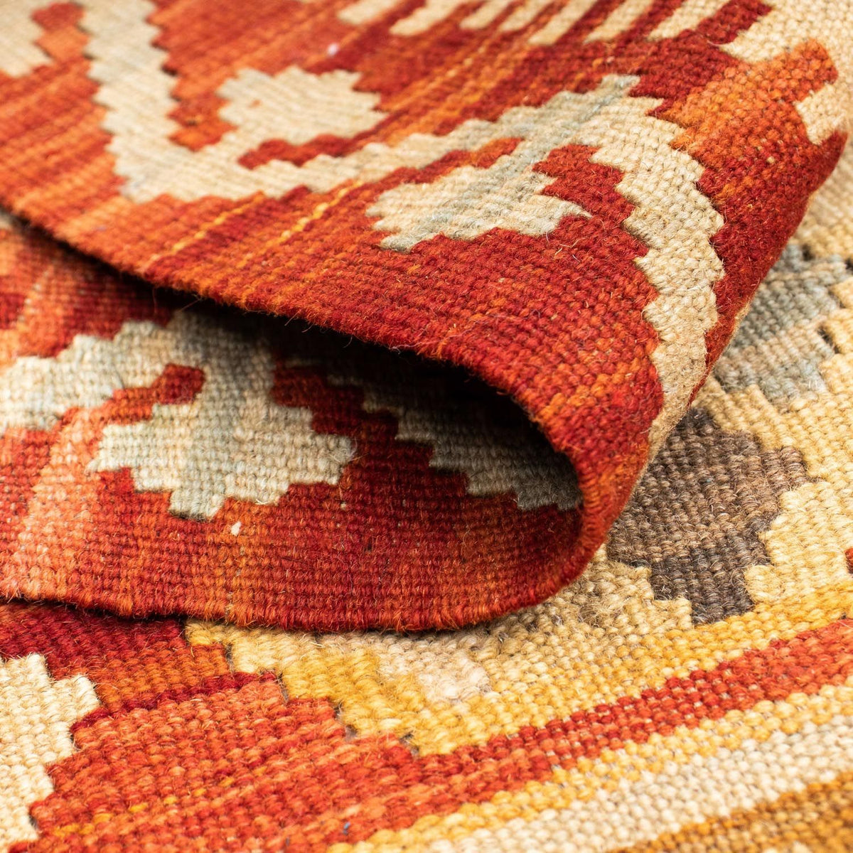 Runner Kelim Carpet - orientalisk matta - 189 x 71 cm - rost