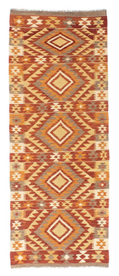Runner Kelim Carpet - orientalisk matta - 187 x 72 cm - rost
