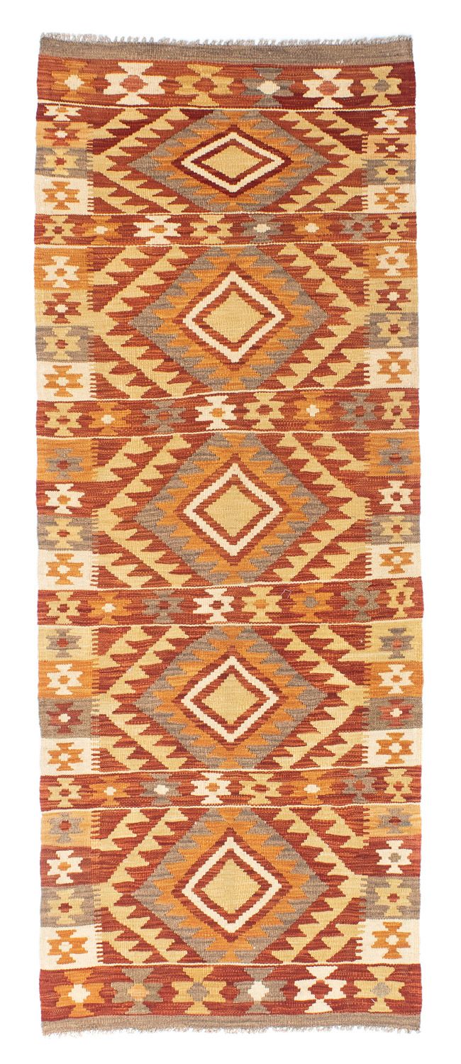 Runner Kelim Carpet - orientalisk matta - 187 x 72 cm - rost