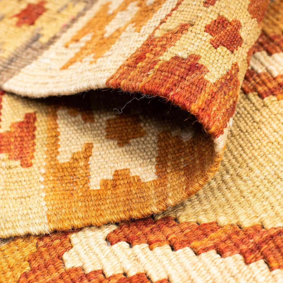 Runner Kelim Carpet - orientalisk matta - 187 x 72 cm - rost