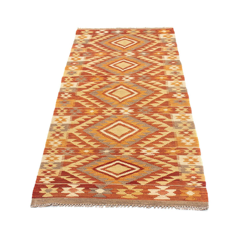 Runner Kelim Carpet - orientalisk matta - 187 x 72 cm - rost