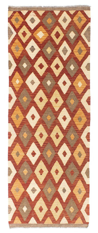 Runner Kelim Carpet - orientalisk matta - 193 x 73 cm - rost