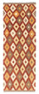 Runner Kelim Carpet - orientalisk matta - 193 x 73 cm - rost