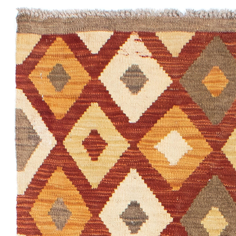 Runner Kelim Carpet - orientalisk matta - 193 x 73 cm - rost