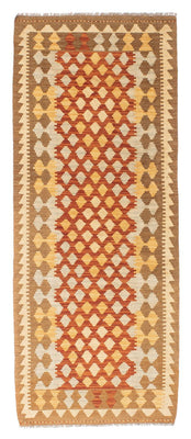 Runner Kelim Carpet - orientalisk matta - 191 x 74 cm - ljusbrun
