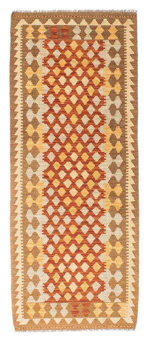 Runner Kelim Carpet - orientalisk matta - 191 x 74 cm - ljusbrun