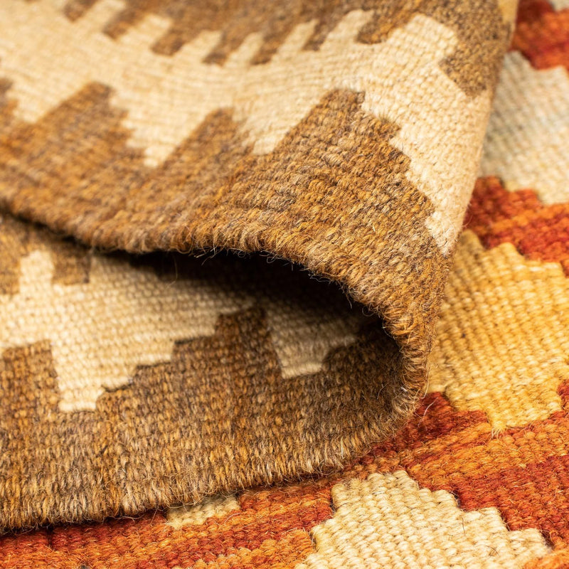 Runner Kelim Carpet - orientalisk matta - 191 x 74 cm - ljusbrun