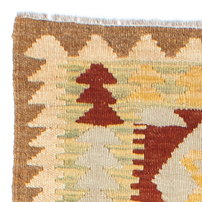 Runner Kelim Carpet - orientalisk matta - 192 x 72 cm - ljusbrun