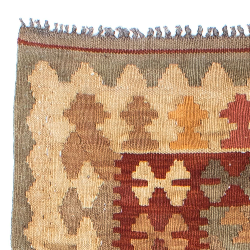 Runner Kelim Carpet - orientalisk matta - 198 x 81 cm - ljusbrun